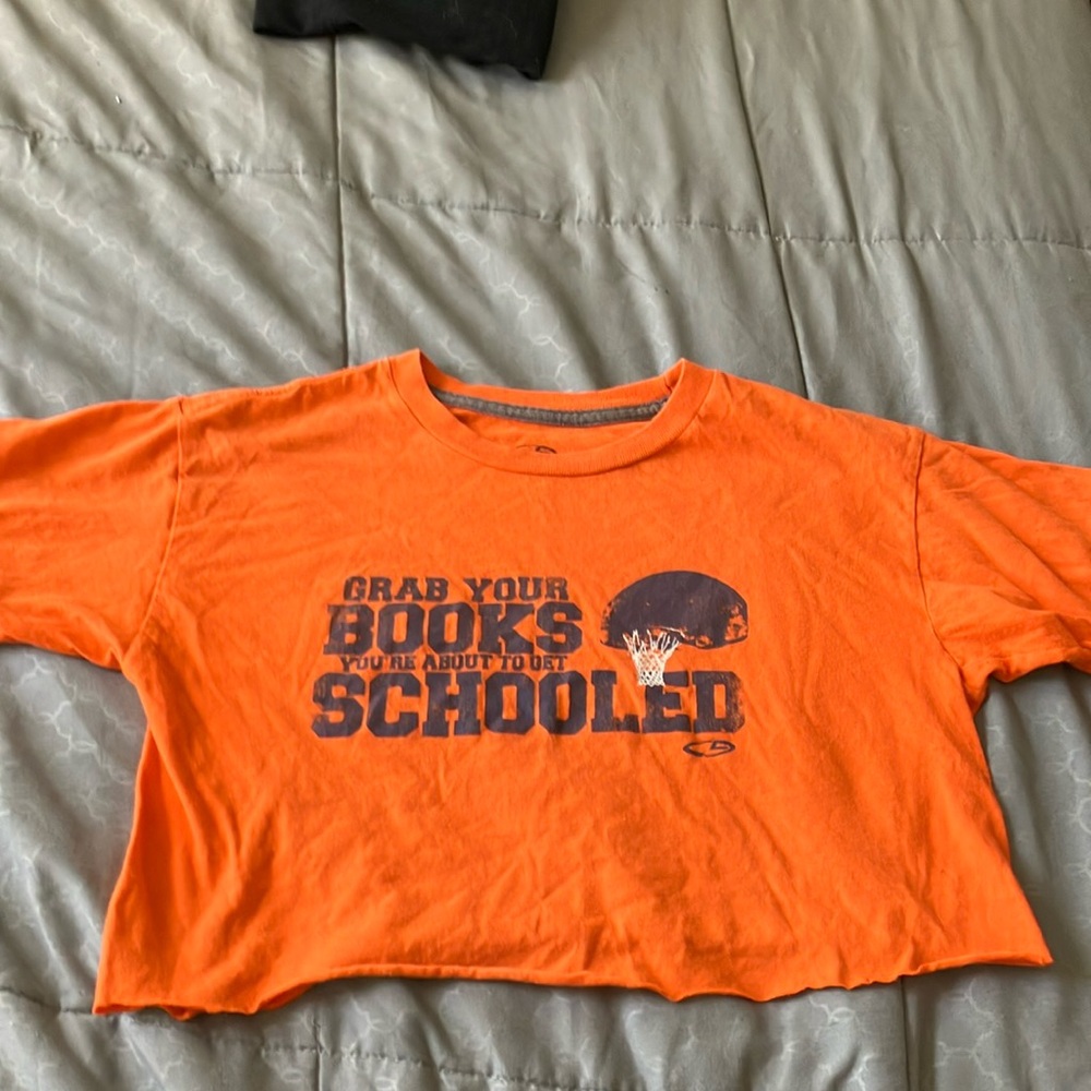Orange Graphic Kids Shirt